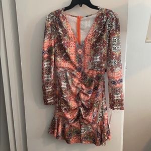 Patterned silk dress